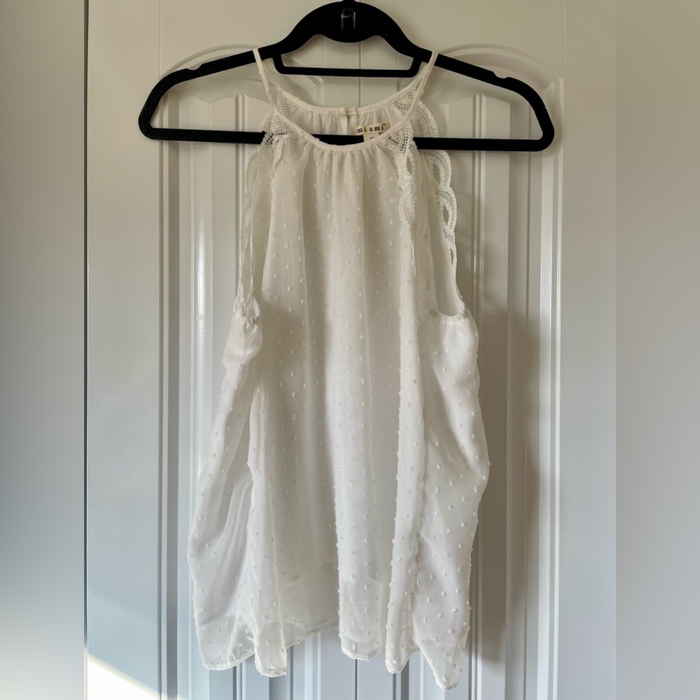 Francesca’s miami white blouse